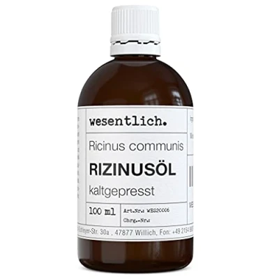 Obrázek wesentlich. ricinový olej lisovaný za studena 100 ml 100% čistý na pokožku a vlasy, řasy obočí