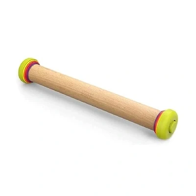 Obrázek Joseph Precision Pin Nudelholz aus Buchenholz, verstellbares mit verschiedenen Stärken, Backzubehör für Pizza, Kekse, Teig, stabil und langlebig Mehrfarbig