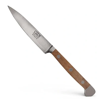 Obrázek GÜDE Solingen špikovací nůž kovaný, 10 cm, ořechové dřevo, ALPHA WALNUSS, Office nůž, dvojitá čepička, ruční výroba Germany
