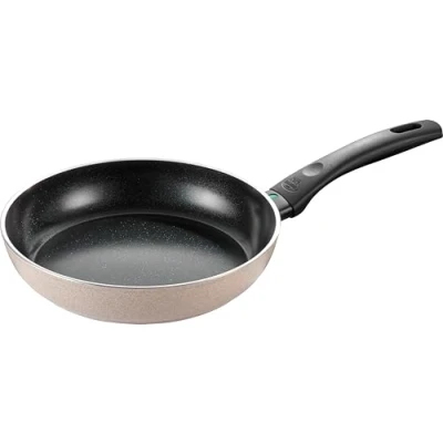 Obrázek BALLARINI Pánev Ledro, 20 cm, hliník, vhodná pro indukci, keramický nepřilnavý povrch, termopoint, Made in Italy, béžová