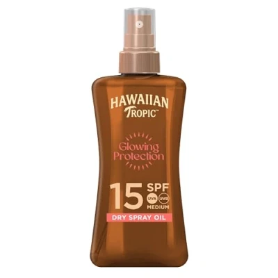 Obrázek Hawaiian Tropic Protective Dry Spray Oil opalovací olej LSF 15, 200 ml (balení 1 ks)