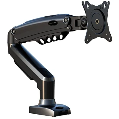 Obrázek Invision Monitor Halterung für 19 32 Zoll Bildschirme, VESA 75 &amp; 100 mm Einzelarm Ständer Schreibtischklemme, Höhenverstellbar mit Neigungen, Schwenken, Dreht, Erhöhte Tragfähigkeit von 2 9 kg (MX200)