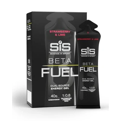 Obrázek Science in Sport BETA Fuel Dual Source gel 6 x 60 ml jahodová limetka vysokoenergetické sacharidy se 40 g sacharidů snadno stravitelný Energy pro optimální výkon