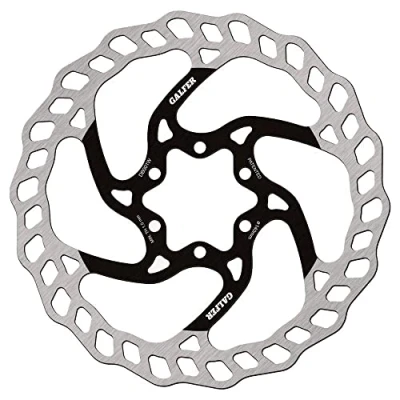Obrázek Galfer DB003W Fixed Wave 180 mm brzdový 6 děr stříbrno černá Kotouč