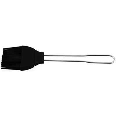 Obrázek FMprofessional Backpinsel 22cm 55mm Silikon, Edelstahl, Schwarz/Silber, ca