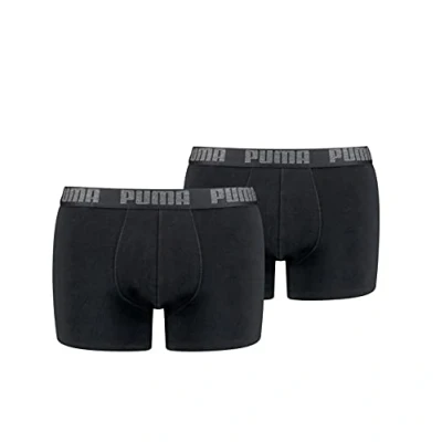 Obrázek Puma Basic 2 PACK Boxerky, Muži, Velikost: Small, Black/black