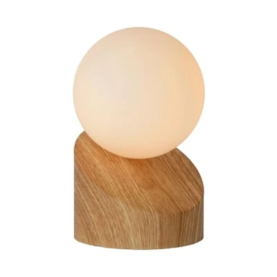 Obrázek LUCIDE LEN Tischlampe Ø 10 cm 1xG9 Helles Holz