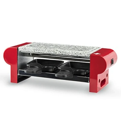 Obrázek H.Koenig Zařízení na raclette RP2 / 2 osoby s kamenným grilem 350 W červená