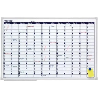 Obrázek Franken VO 002 12 plánovací tabule Office plánovač (X TRA Line roční kalendář) 60 x 90 cm