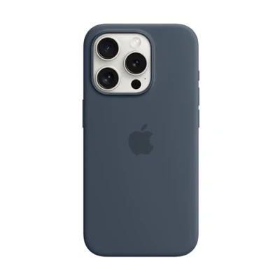Obrázek Apple MagSafe Silikonový Back Cover Modrá iPhone 15 Pro