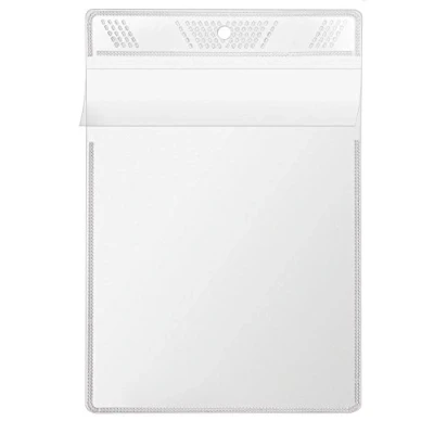 Obrázek VELOFLEX 3306010 Sichttasche DIN A6, Schutzhülle, Sichthülle, Aufhängehülle, zum Aufhängen, glasklar, 10 Stück