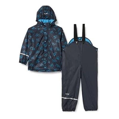Obrázek CareTec Unisex dětská Rain Suit Pu W. Fleece pláštěnka, Dark Navy (778)