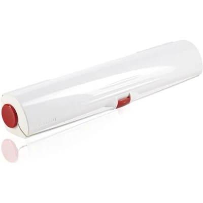 Obrázek Leifheit Řezačka fólie Perfect Cut v mobilním designu, odvíječ pro šířku role 33 cm, přilnavá s broušenou ostřím, řada ComfortLine