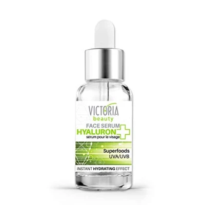 Obrázek Victoria Beauty Hyaluron sérum ve vysokých dávkách, obličejové proti stárnutí se superpotravinami, kyselinou hyaluronovou a niacinamidy zásobuje velkou vlhkostí, 20 ml