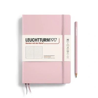 Obrázek LEUCHTTURM1917 361576 Notizbuch Medium (A5), Hardcover, 251 nummerierte Seiten, Puder, dotted