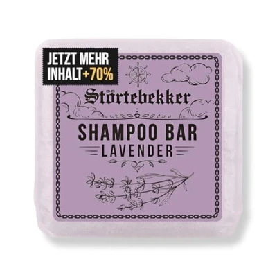 Obrázek Störtebekker® prémiový šampon bar levandule pevný pro muže a ženy 3v1 sprchové mýdlo pánské na vlasy, obličej, tělo hydratační veganský, ruční výroba 100 g