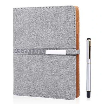 Obrázek FOBOZONE Notizbuch A5 Leder, Nachfüllbare Tagebuch Schülerheft,200 Dicke Seiten,Multifunktions Büromateria