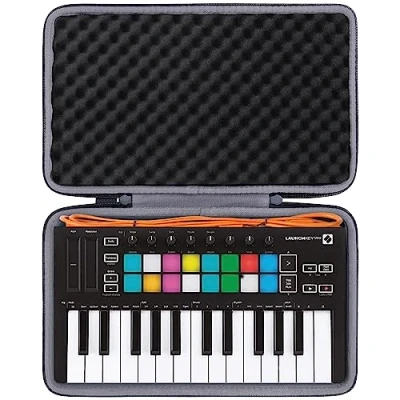 Obrázek co2CREA Tvrdá cestovní taška pro Novation Launchkey Mini MK3/MK2 přenosný USB MIDI Keyboard Controller obal Case
