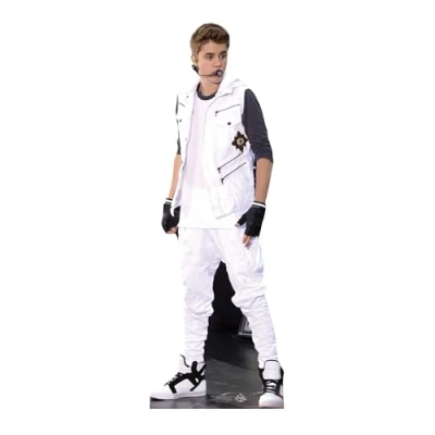 Obrázek STAR CUTOUTS Justin Bieber Poutač z kartónu v životní velikosti