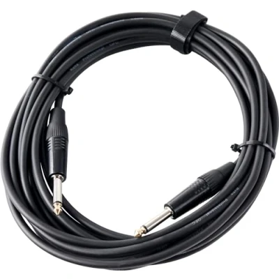 Obrázek Pronomic Nástrojový kabel Stage INST 6 m (6,3 mm jack, spojovací kabel, kytara, pozlacené koncovky, kleštiny odlehčení v tahu) černý