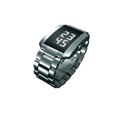 Obrázek Rosendahl Unisex digitální náramkové hodinky Quarz Smart Watch s náramkem z ušlechtilé oceli 43242, stříbrná/černá, Náramek