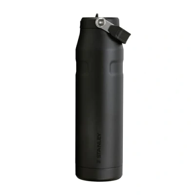 Obrázek Stanley Láhev na pití Flip Straw 2.0 s brčkem 1.06 l termopohárek chladí 17 hodin 4 dny ledově chlazený bez BPA zabezpečená proti vytečení pro držák nápojů vhodná do myčky nádobí černá