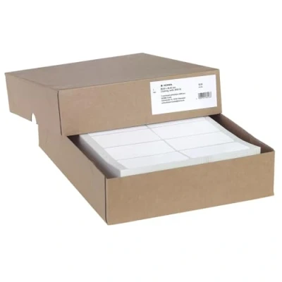 Obrázek HERMA 8226 počítačové etikety nekonečné, 88,9 x 48,4 mm, 2vodivé, 6000 kusů, samolepicí, nekonečné nálepky s okrajem vodicího otvoru, matné, prázdné papírové etikety, bílé