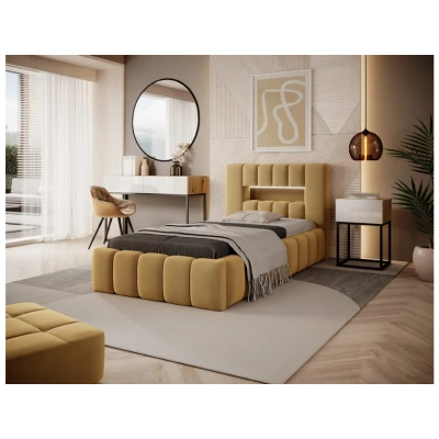Obrázek Postel Lamica 90x200 + kovový rám / plynový vzpěry box na podestýlku Materiál Dekor: Nube 45