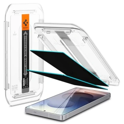 Obrázek Spigen Sklo. tR EZ Fit ochranná fólie na ochranu soukromí kompatibilní se Samsung Galaxy S25 Ultra, 2 kusy, ochrana soukromí, odolná proti poškrábání, tvrdosti 9H