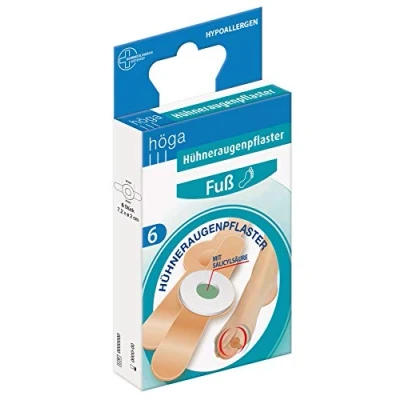 Obrázek HÜHNERAUGENPFLASTER 6 ks, 7,2 cm x průměr 2 cm, 10 g