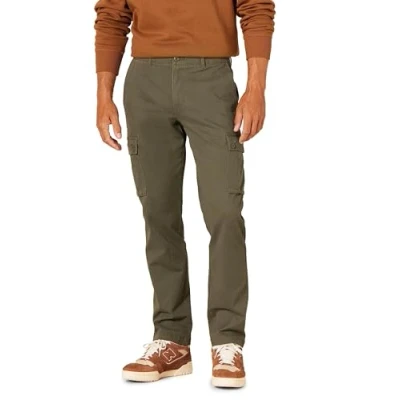 Obrázek Amazon Essentials Herren Schmal geschnittene Stretch Cargohose (erhältlich in Big &amp; Tall), Olivgrün, 28W / 30L