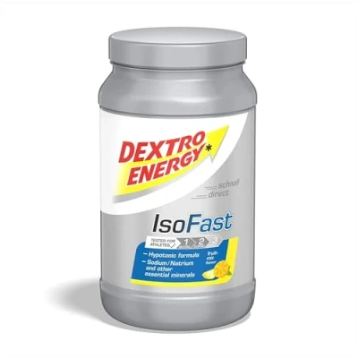 Obrázek DEXTRO ENERGY ISO FAST FRUIT MIX (dóza 1120 g) hypotonní elektrolytový prášek se sodíkem, hořčíkem, draslíkem a chloridem pro rychlé zásobování sacharidy minerálními látkami, bez lepku,