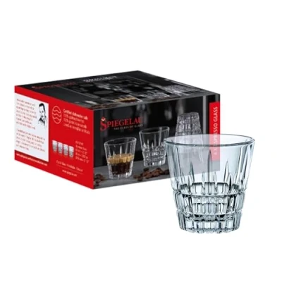 Obrázek Spiegelau 4dílná sada na espresso, sklenice křišťálové sklo, 80 ml, Perfect Serve, 4500172, křišťálově čisté