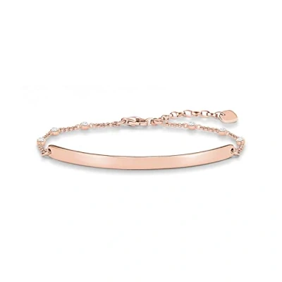 Obrázek Dámský náramek Thomas Sabo Love Bridge 925 stříbro 750 pozlacený růžovým zlatem, LBA0040 416 14, Stříbrně pozlacené., růžovozlatá