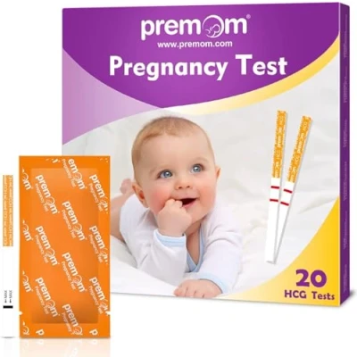 Obrázek Premom 20 x těhotenský Test Časný Ultra citlivý na časné těhotenství: Pregnancy 10 mIU/ml Vyzkoušejte těhotenství dny před vynecháním období SST