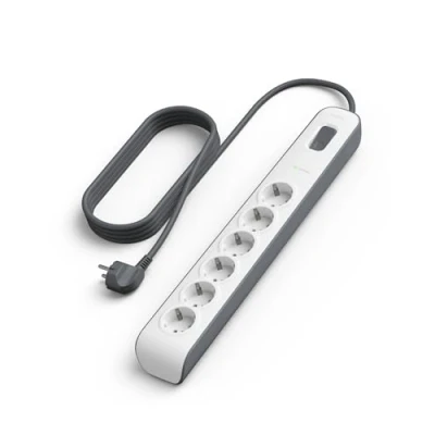 Obrázek Belkin Surgemaster 6násobná zásuvková lišta s ochranou proti přepětí (2m kabel) bílá/šedá BSV603vf2M