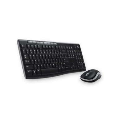 Obrázek Logitech MK270 bezdrátová sada s klávesnicí a myší pro Windows, řecké rozložení černá