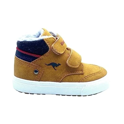 Obrázek Kangaroos KAVU Primo Unisex Vysoké tenisky pro děti, Velikost: 26, Tan yellow/rouge boty