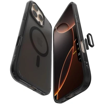 Obrázek Spigen Pro iPhone 16 Max Camera Control Button ovládání kamery aktivované pouzdro Ultra Hybrid T MagFit, kompatibilní s příslušenstvím MagSafe frost Black