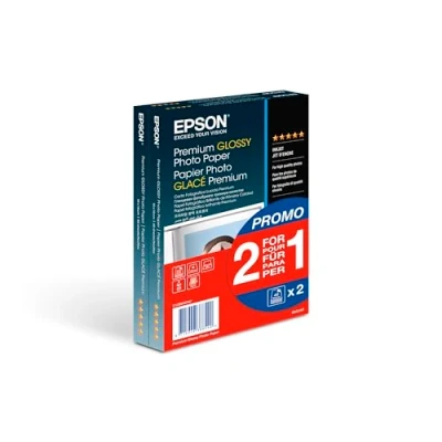 Obrázek Lesklý fotografický papír Epson Premium, inkoustový formát A6, 255g / m2, 100 x 150 mm, 2x40 listů Glacé