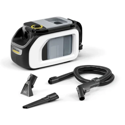Obrázek Kärcher mycí vysavač SE 3 Compact, vstupní výkon: 500 W, nádržka na čerstvou vodu: 1,7 l, plocha: 2,76 m2, hmotnost: 4,1 kg, stříkací sací hadice, hubice polstrování a spáry