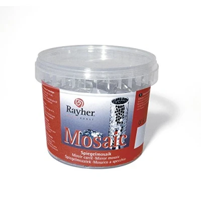 Obrázek Rayher Hobby zrcadlová mozaika 1 x 1,5 cm, cca 1350 kusů, dóza kg, 1453700