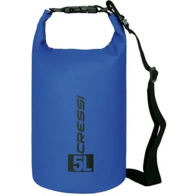 Obrázek Cressi Dry Bag vodotěsné tašky s dlouhým nastavitelným ramenním popruhem pro potápění, jízdu na člunu, kajaku, rybaření, rafting, plavání, kempování a snowboarding