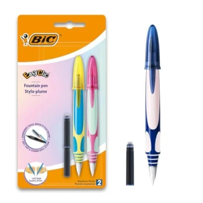 Obrázek BIC 8622031 EasyClic plnicí pero, barevně tříděné, 2 kusy