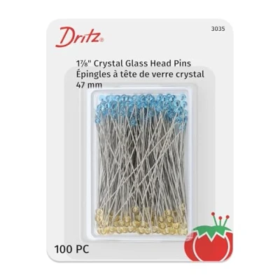 Obrázek Dritz verschiedenen Quilting Kristall Glas Kopf pins Size 30 100/Pkg