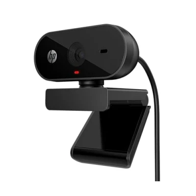 Obrázek HP 320 All in One Webcam (USB A, 1080p/Full HD Auflösung, 360 schwenkbar, 66 Weitwinkel, Belichtungskorrektur, Autofokus) Schwarz mit integriertem Mikrofon