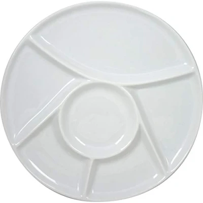 Obrázek Cosy &amp; Trendy Fonduebord Wit D23,5cm 6vakjes