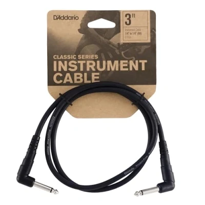 Obrázek D&#039;Addario kytarový kabel spojovací na kytaru k nástroji Classic Series 1/4 pulg macho a 0,9144 počitadlo balení 3 ks