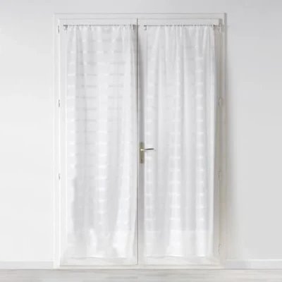 Obrázek Douceur d&#039;Intérieur Candide Paar gerade Zugstange, Weiß, 2 x 70 200 cm