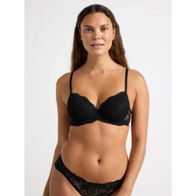 Obrázek Lindex Spacer Padded BRA NOVA Podprsenka s kosticemi, Ženy, Velikost: 75D, Black